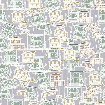 Abstraction at home Stock Illustration