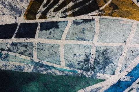 Abstraction, hot batik, background texture, handmade on silk Stock Illustration