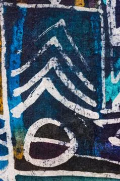 Abstraction, hot batik, background texture, handmade on silk Stock Illustration