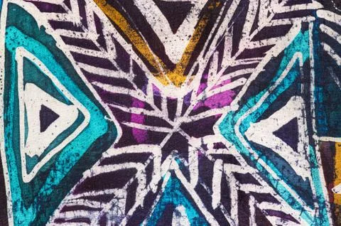 Abstraction, hot batik, background texture, handmade on silk Stock Illustration