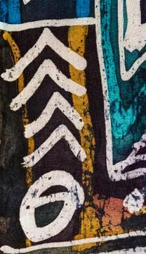 Abstraction, hot batik, background texture, handmade on silk Stock Illustration