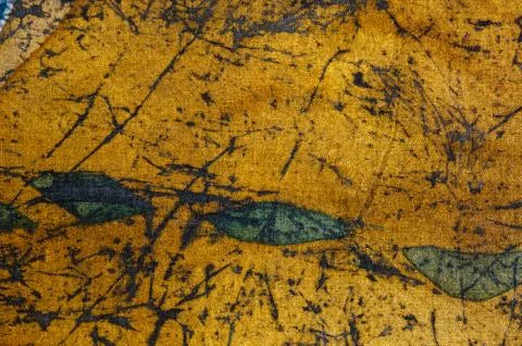 Abstraction, hot batik, background texture, handmade on silk Stock Illustration