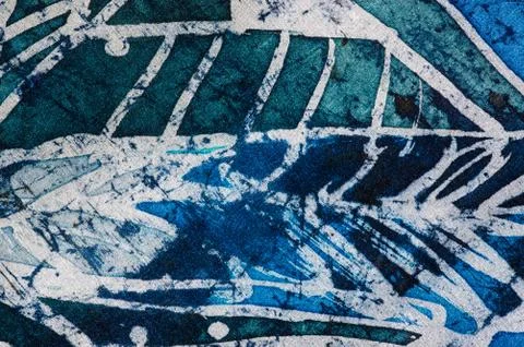 Abstraction, hot batik, background texture, handmade on silk Stock Illustration