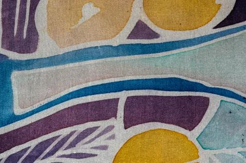 Abstraction, hot batik, background texture, handmade on silk, surrealism art Stock Illustration
