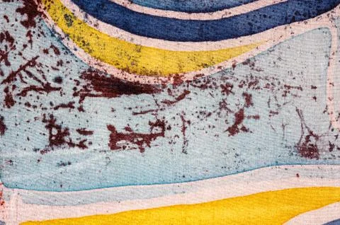 Abstraction, hot batik, background texture, handmade on silk, surrealism art Stock Illustration