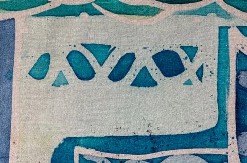Abstraction, hot batik, background texture, handmade on silk Stock Illustration