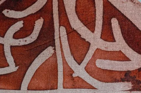 Abstraction, hot batik, background texture, handmade on silk Stock Illustration