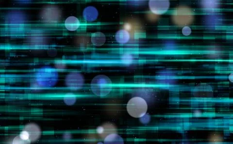 Abstraction inside the digital line world, computer technology background ... Foto stock