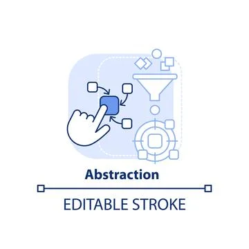 Abstraction light blue concept icon イラスト素材