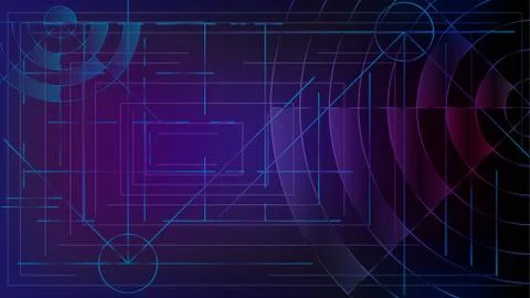 Abstraction. Login to the computer system. Intersecting lines and waves. Stock Illustration