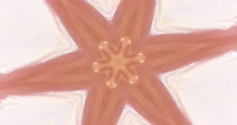 An abstraction that looks like a star revolves in a circle. Kaleidoscope. Stock Footage 160908570
