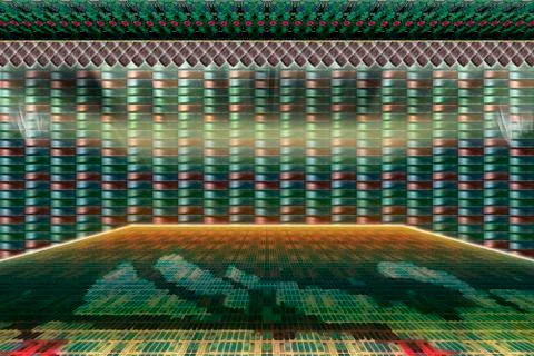 Abstraction made of shapes and patterns present Illustrazione stock