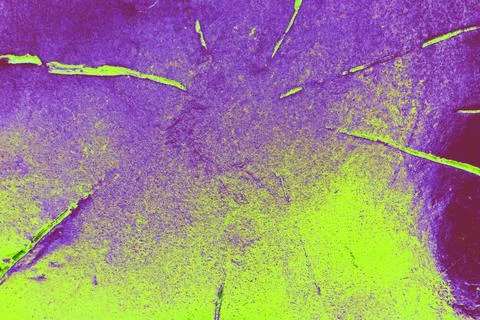 Abstraction metal surface with cracks, changed colors, colorful background Stock Photos