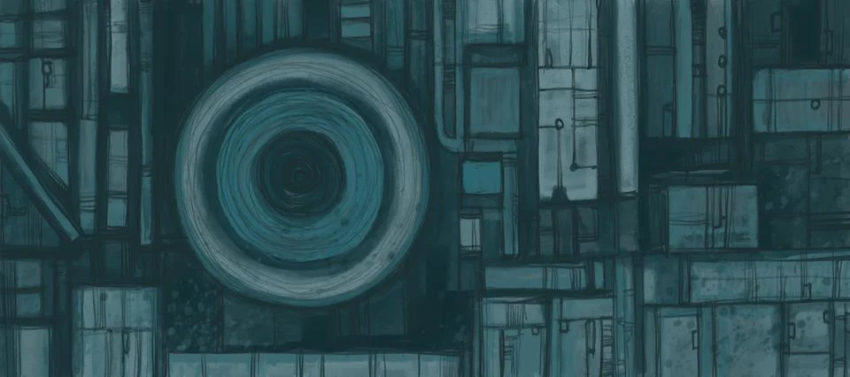 Abstraction for modern interiors Stock Illustration