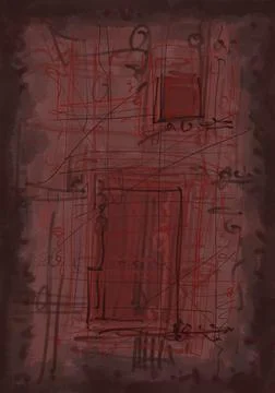 Abstraction for modern interiors Stock Illustration