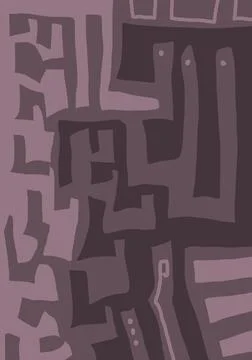 Abstraction for modern interiors Stock Illustration