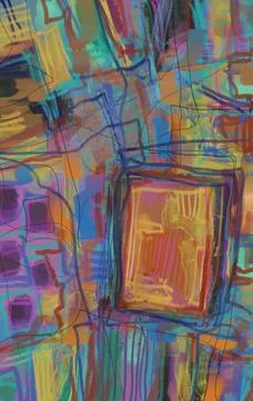 Abstraction for modern interiors Stock Illustration