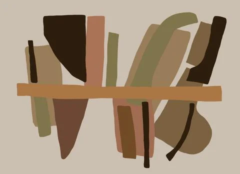 Abstraction for modern interiors Stock Illustration