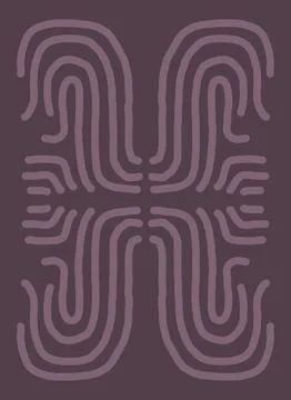 Abstraction for modern interiors Stock Illustration