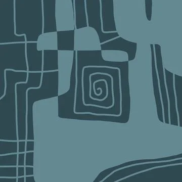 Abstraction for modern interiors Stock Illustration