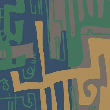 Abstraction for modern interiors Stock Illustration