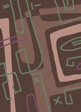 Abstraction for modern interiors Stock Illustration