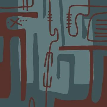 Abstraction for modern interiors Stock Illustration
