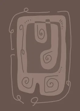 Abstraction for modern interiors Stock Illustration