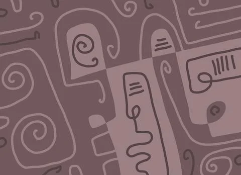 Abstraction for modern interiors Stock Illustration