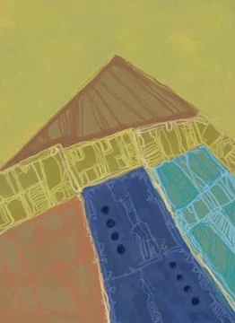 Abstraction for modern interiors Stock Illustration