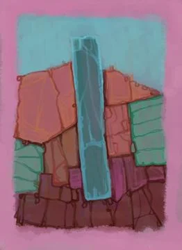 Abstraction for modern interiors Stock Illustration