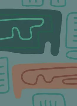 Abstraction for modern interiors Stock Illustration