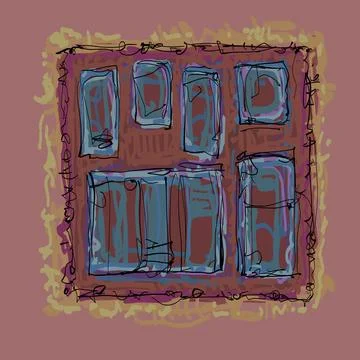 Abstraction for modern interiors Stock Illustration
