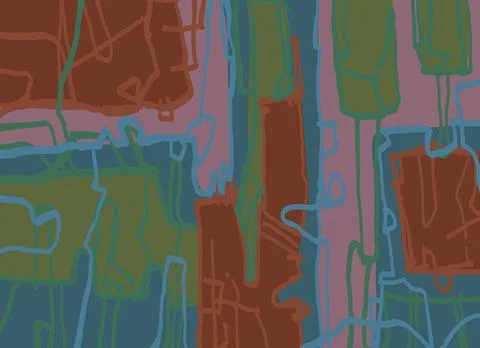 Abstraction for modern interiors Stock Illustration