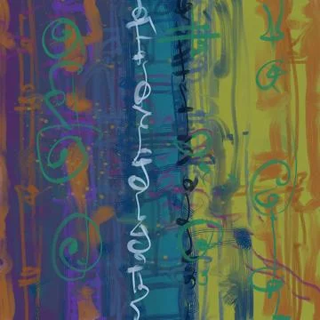 Abstraction for modern interiors Stock Illustration
