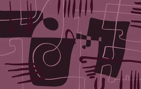 Abstraction for modern interiors Illustrazione stock