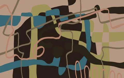Abstraction for modern interiors Stock-Illustration