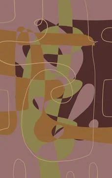 Abstraction for modern interiors 스톡 일러스트