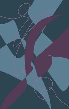 Abstraction for modern interiors 스톡 일러스트