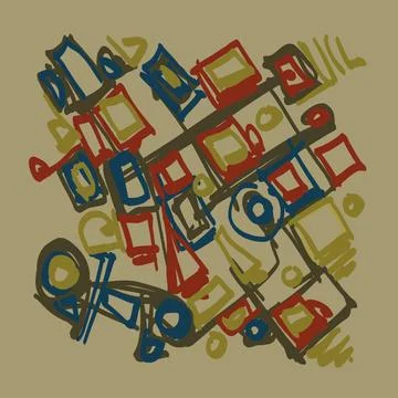 Abstraction for modern interiors Stock-Illustration