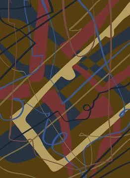 Abstraction for modern interiors Illustrazione stock