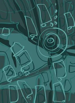 Abstraction for modern interiors 스톡 일러스트
