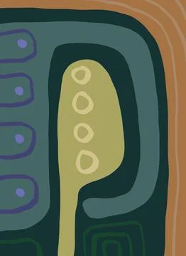 Abstraction for modern interiors Ilustración de archivo