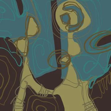 Abstraction for modern interiors Stock-Illustration