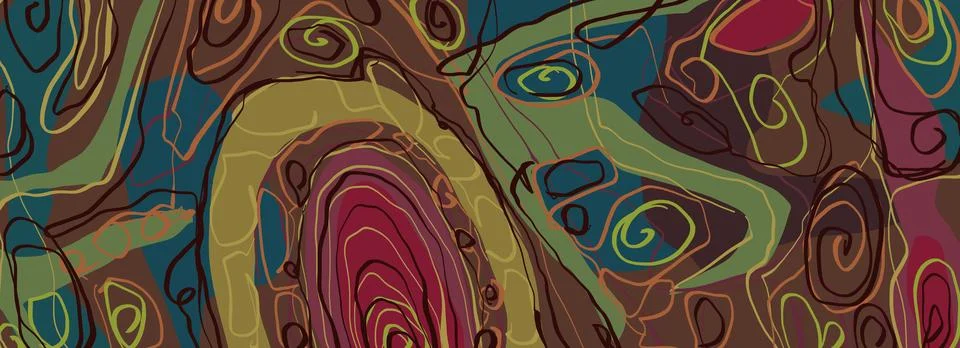 Abstraction for modern interiors Stock-Illustration
