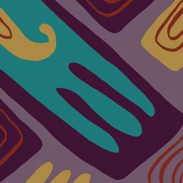 Abstraction for modern interiors Stock Illustration