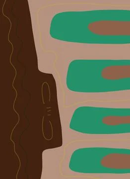 Abstraction for modern interiors Illustrazione stock