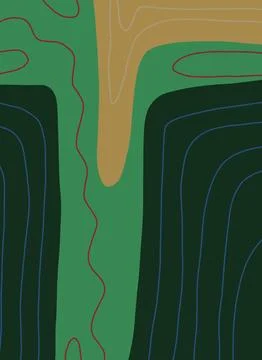 Abstraction for modern interiors Illustrazione stock