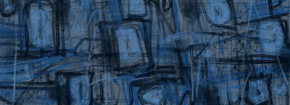 Abstraction for modern interiors Stock Illustration