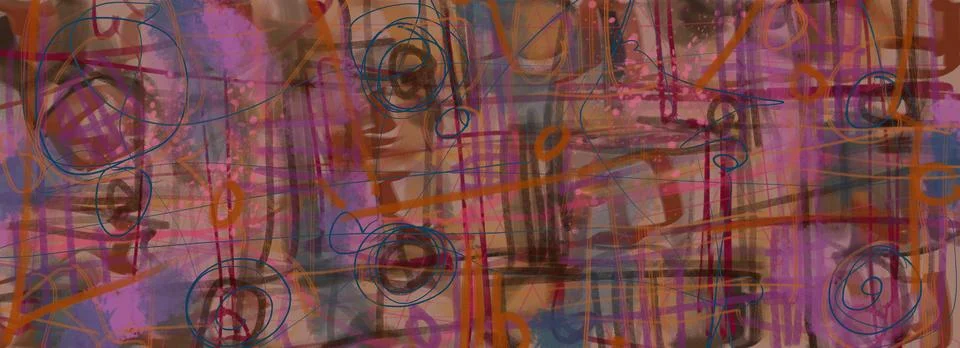 Abstraction for modern interiors Stock Illustration